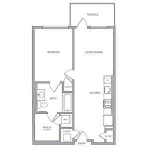 1 bed, 1 bath, 681 sqft, $3,816