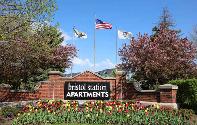 Property Signage at Bristol Station, Naperville, Illinois