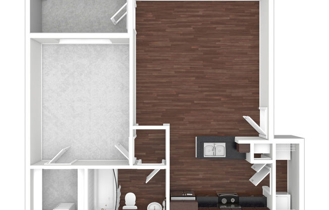 1 bed, 1 bath, 608 sqft, $1,140