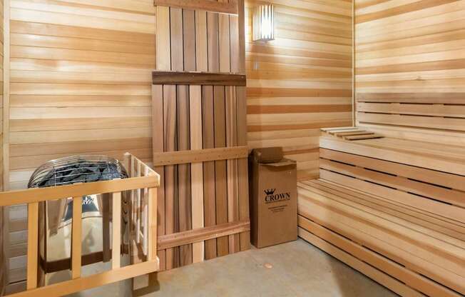 Sauna Room at The One at Spartanburg, South Carolina