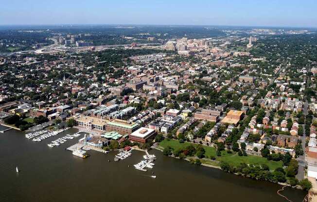 A cityscape at Stratford at Southern Towers, Virginia