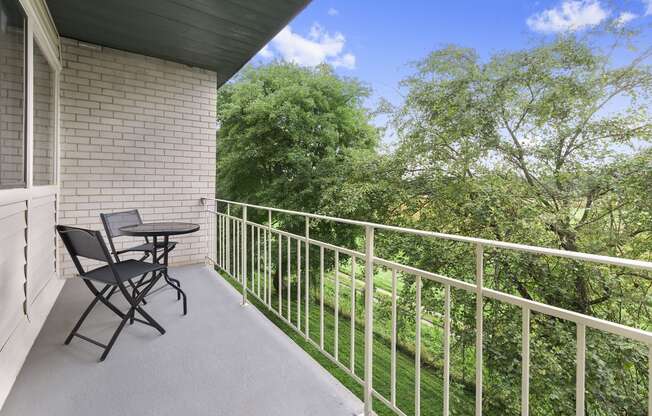 balcony at Seven Springs Apartments, College Park