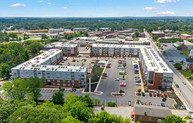 Overhead view of Park View Greer Apartments in Greer, SC