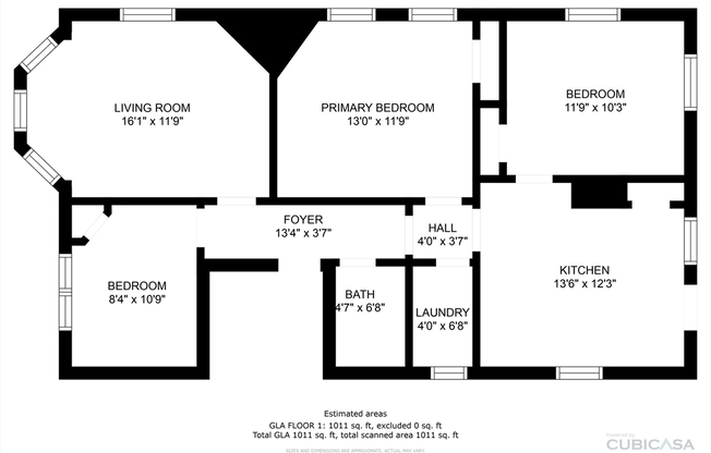 3 beds, 1 bath, 1,000 sqft, $2,975, Unit 2