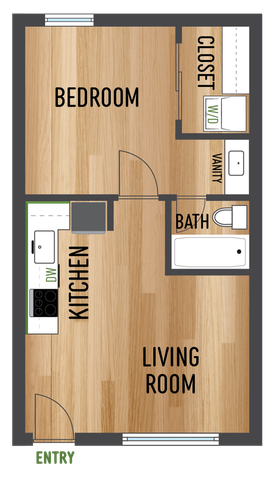 1 bed, 1 bath, 590 sqft, $1,025