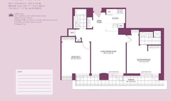 2 beds, 2 baths, 1,104 sqft, $4,200, Unit PH1N