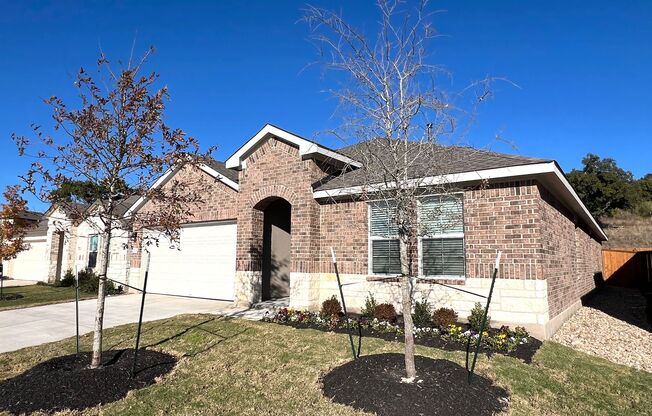 Spacious Brand New Single Story 4 Bedroom 2 Bathroom Home for Rent in Bar Ranch, Leander, Texas!