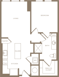 1 bed, 1 bath, 658 sqft, $1,966