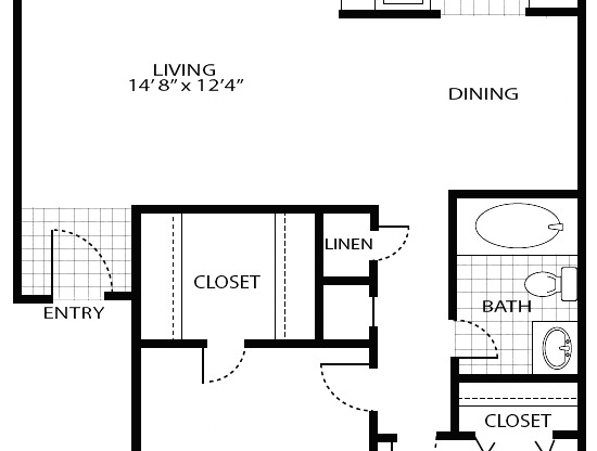 1 bed, 1 bath, 706 sqft, $1,299