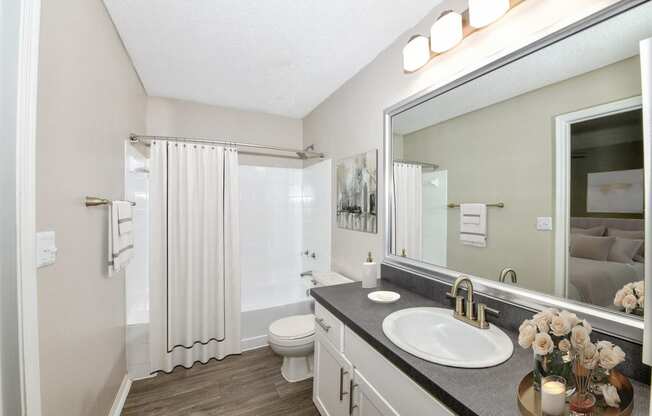 Renovated Bathrooms With Quartz Counters at Paradise Island, Jacksonville, FL, 32256