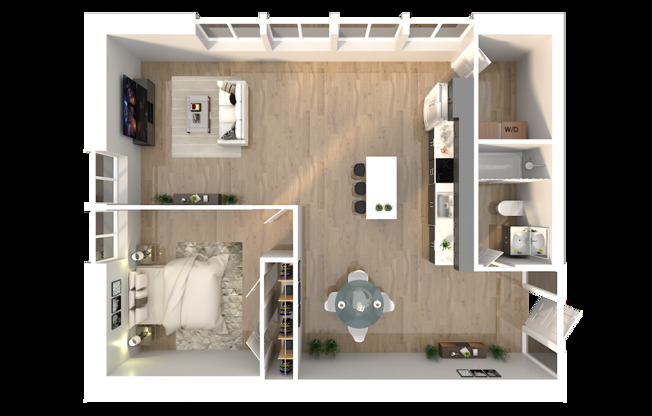 1 bed, 1 bath, 938 sqft, $1,400, Unit F1