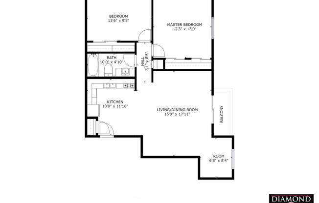 2 beds, 1 bath, $995