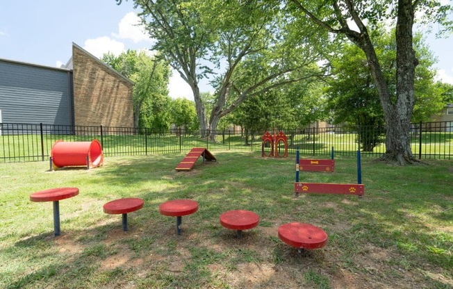 Dog Park with Agility Equipment at Stonewater Apartments, Louisville, KY