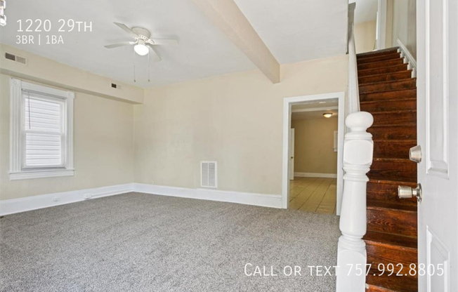 3 beds, 1 bath, 1,500 sqft, $1,600