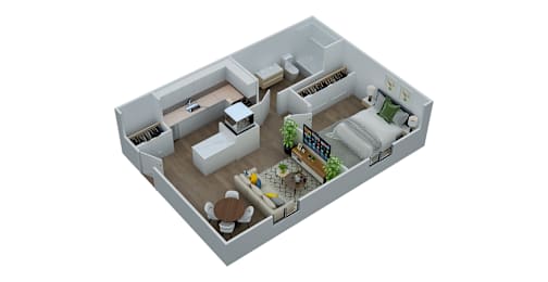 1 bed, 1 bath, 585 sqft, $1,049