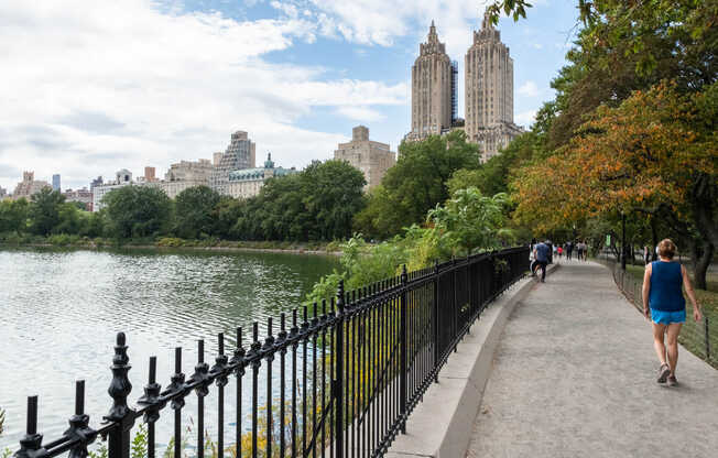 Take a stroll around the tranquil lakes of Central Park.