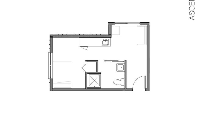 Studio, 1 bath, 330 sqft, $1,145, Unit 210