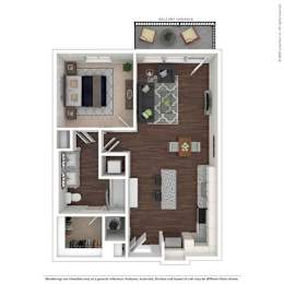 1 bed, 1 bath, 737 sqft, $1,758
