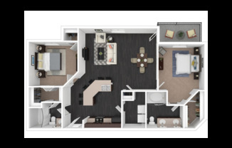 2 beds, 2 baths, 1,009 sqft, $1,940