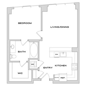 1 bed, 1 bath, 770 sqft, $3,953