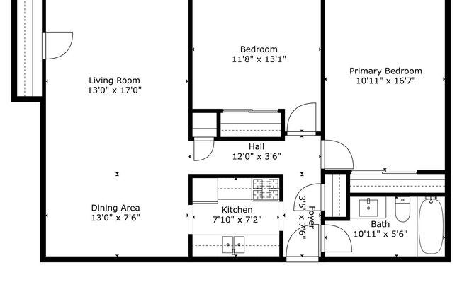 2 beds, 1 bath, 900 sqft, $1,099, Unit 433-304
