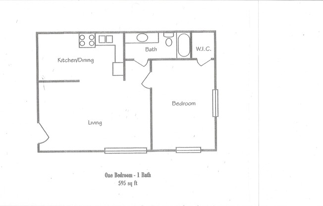 1 bed, 1 bath, 595 sqft, $969, Unit 1615-06