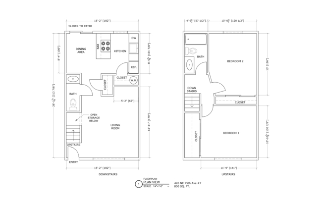 2 beds, 1.5 baths, 1,000 sqft, $1,795, Unit 3