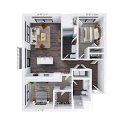 2 beds, 2 baths, 1,283 sqft, $2,229