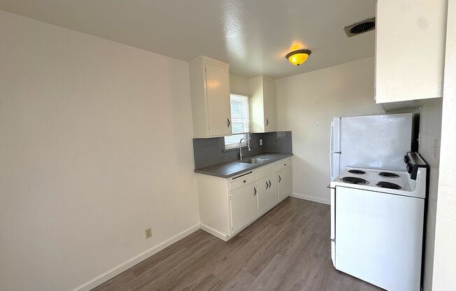 Updated Spacious unit, freshly painted throughout, with updated flooring in the kitchen