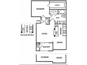 1 bed, 1 bath, 814 sqft, $1,527