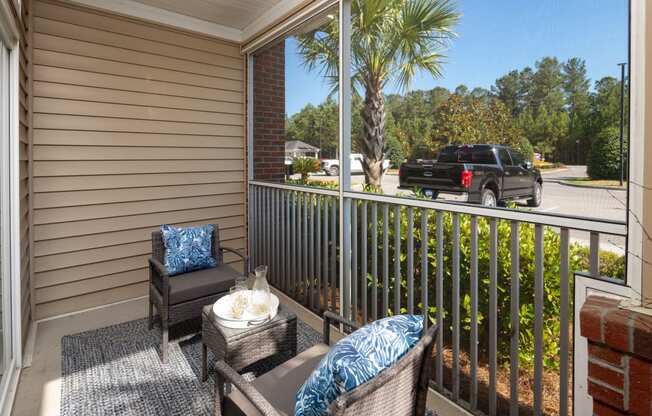 Large Private Patios & Balconies at Abberly Chase Apartment Homes by HHHunt, Ridgeland, SC, 29936