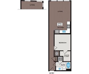 1 bed, 1 bath, 763 sqft, $1,410