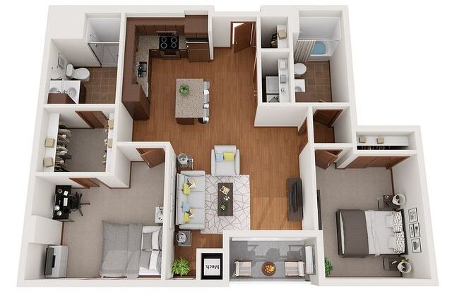 2 beds, 2 baths, 1,039 sqft, $2,995