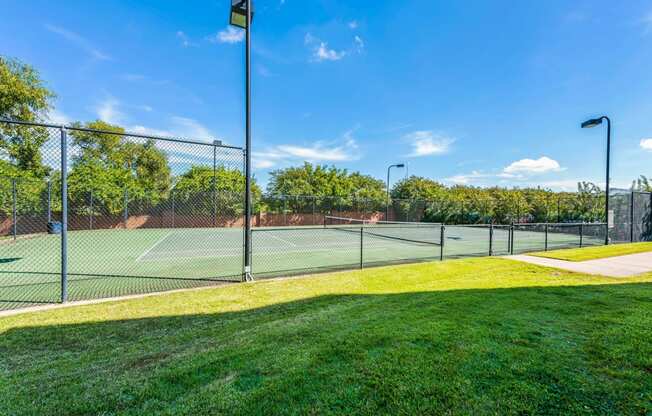 Tennis Courts View at Island Park Apartments in Shreveport, Louisiana, LA