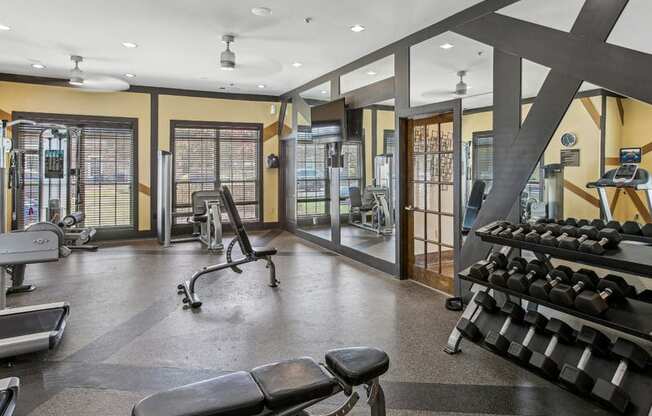 the gym at the colony house