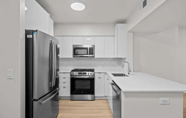 Kitchen with Stainless Steel Appliances