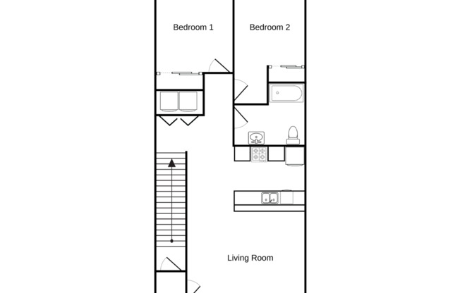 2 beds, 1 bath, 1,019 sqft, $1,325