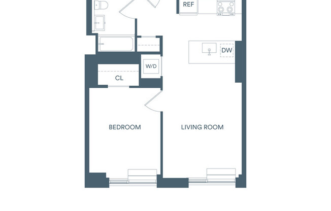 1 bed, 1 bath, $3,224, Unit 402N