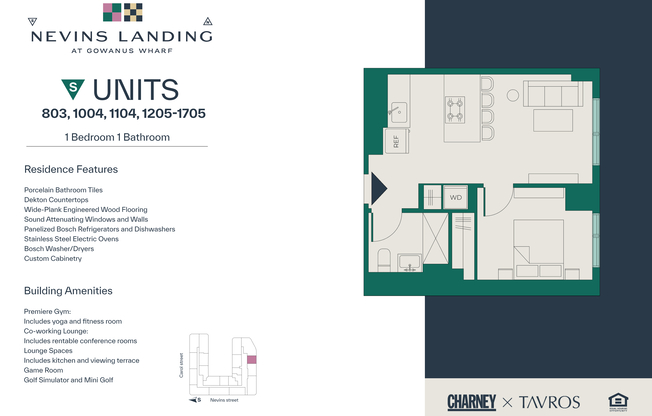 1 bed, 1 bath, $4,450, Unit 803
