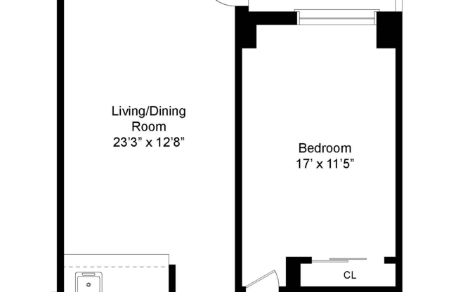 1 bed, 1 bath, 700 sqft, $5,250, Unit 19F