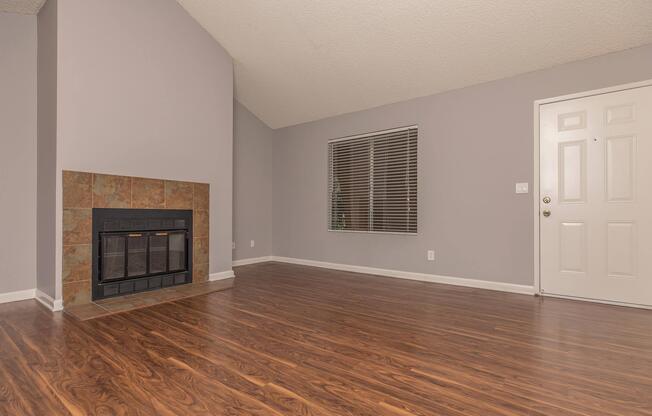 WOOD BURNING FIREPLACE