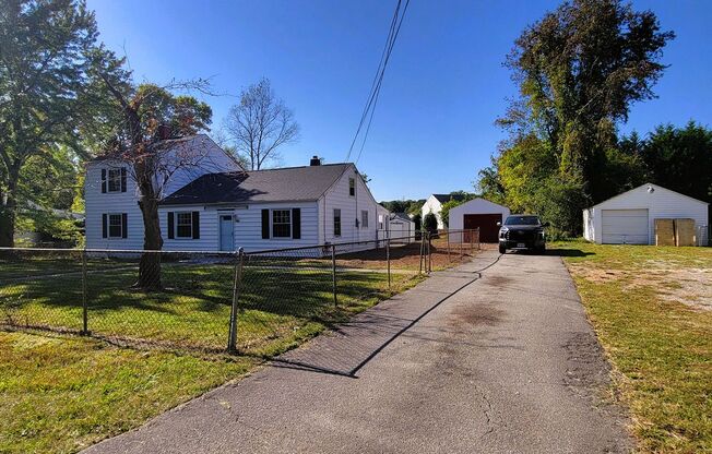 Revamped 4 bedroom on large lot off of Elkhardt Road.