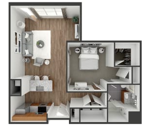 1 bed, 1 bath, 805 sqft, $1,999