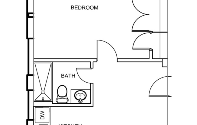 1 bed, 1 bath, 603 sqft, $1,740