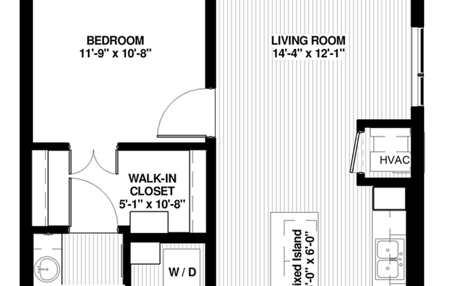 1 bed, 1 bath, 719 sqft, $2,010