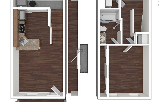 1 bed, 1 bath, 755 sqft, $1,140