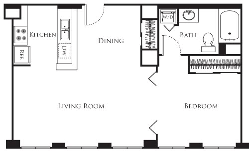 1 bed, 1 bath, 760 sqft, $2,100