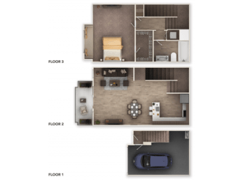 1 bed, 1 bath, 796 sqft, $1,505