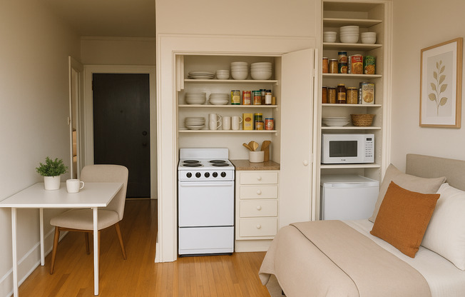 Studio, 1 bath, 250 sqft, $1,050, Unit 308A