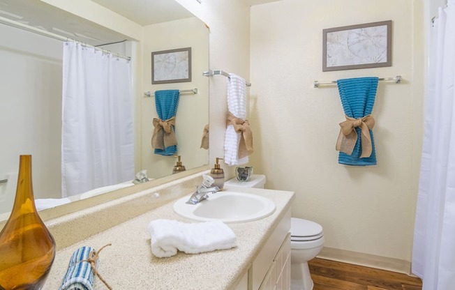 Catalina Canyon large, cream bathroom.